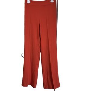 Zara Orange Flare Dress Pants with zipper on one side size XS NWT